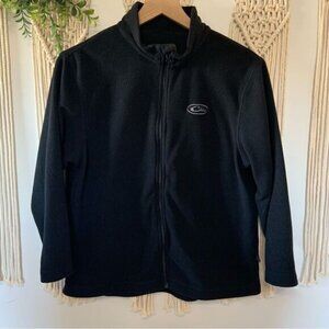 DRAKE Youth Camp Fleece Full Zip Pullover Black Size 12